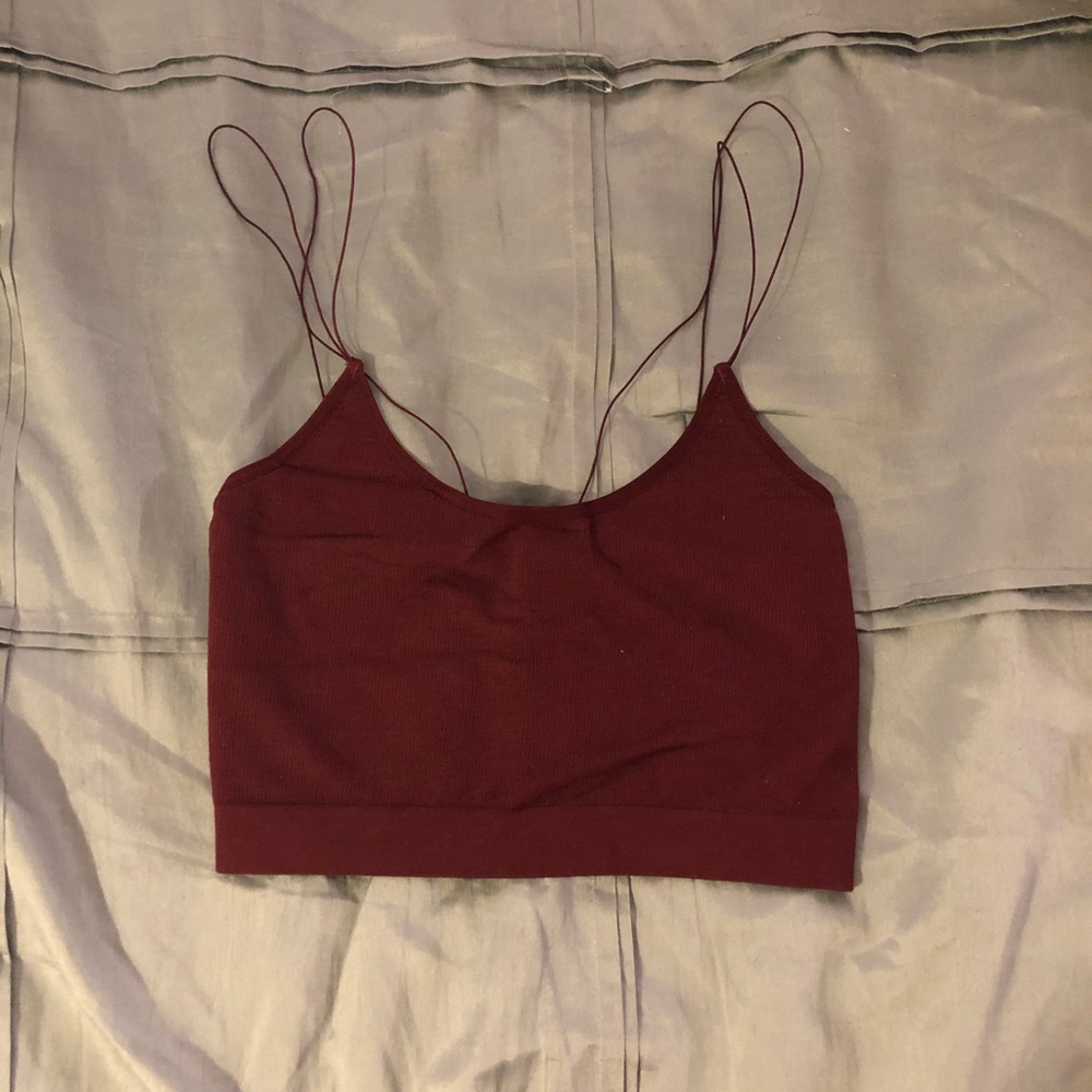 Urban Outfitters Maroon Strappy Bra